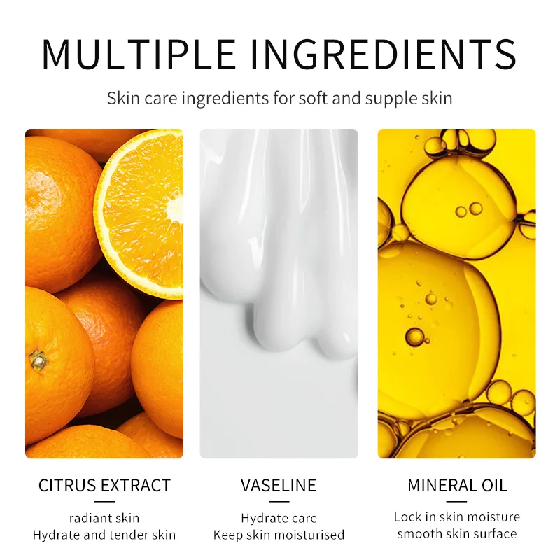 OEM ODM SADOER Natural Orange Serum Lightweight Nourishing Facial Creams Vitamin C Smoothing Whitening Moisturize Face Cream