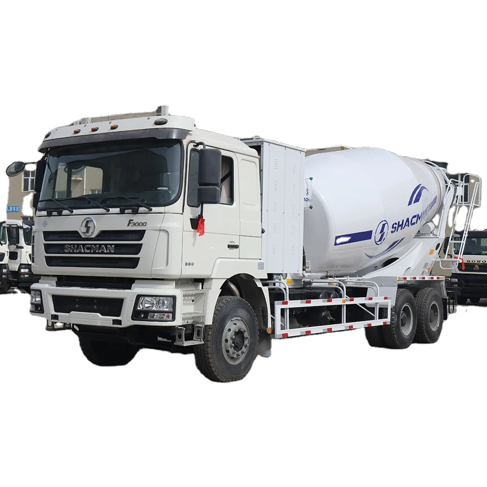 SHACMAN CNG concrete mixer truck transit mixer cement mixers suppliers