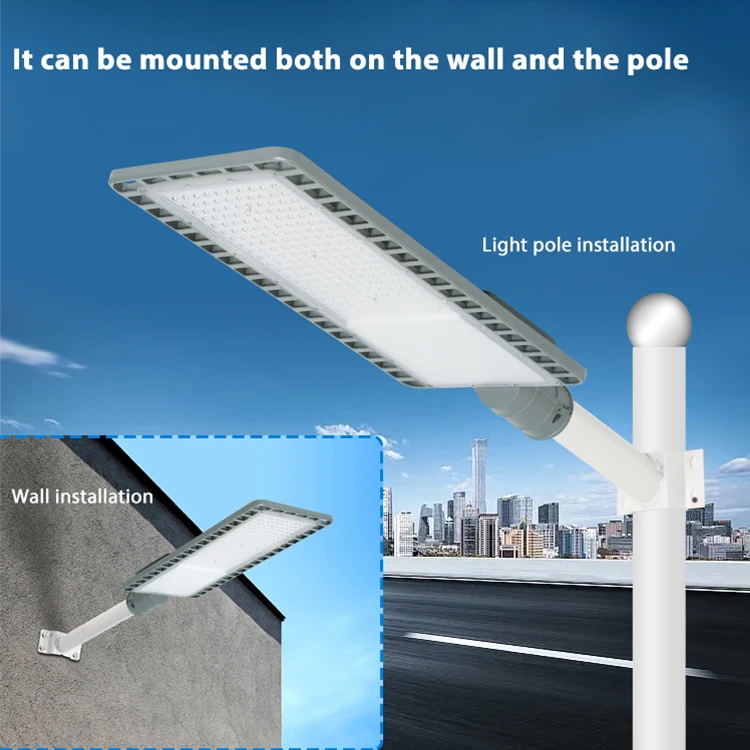 Efficient Outdoor Waterproof IP65 Street Lamp with Adjustable Angle 50w 100w 150w 200w Aluminum Led Road Light