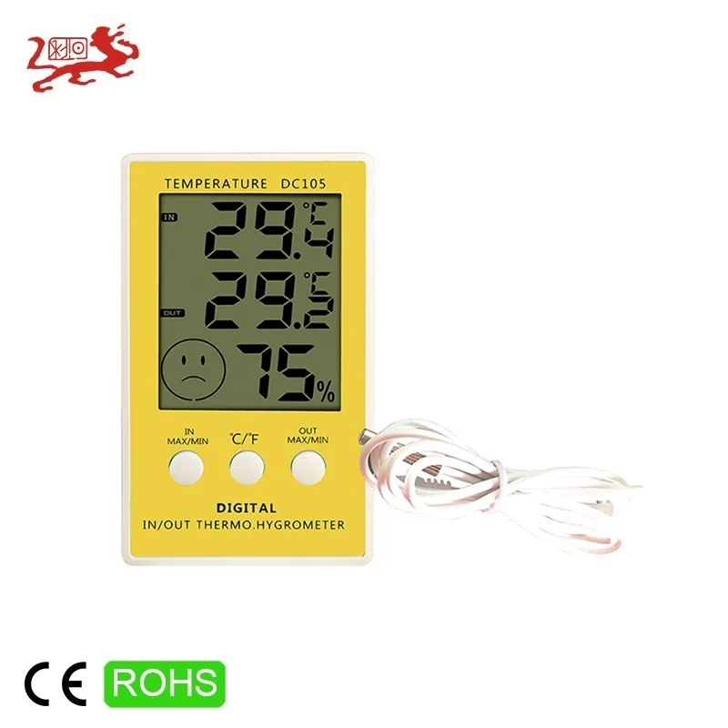 New Style Outdoor Sauna Touch Free Numbers Hygrometer Thermometer