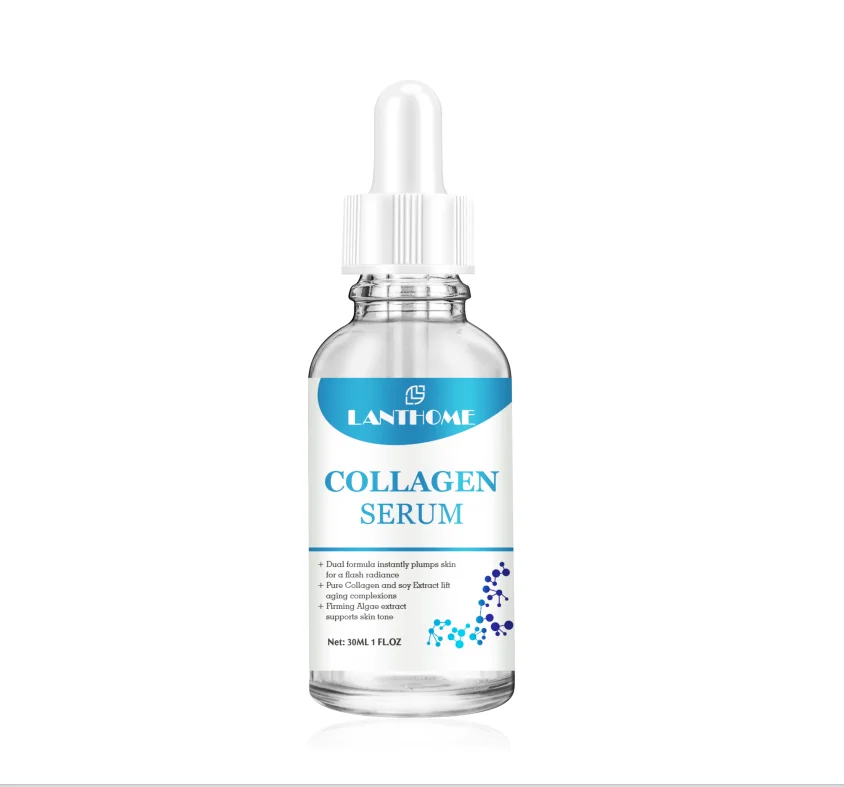 Lanthome Peptide Facial Vit C Antiaging Hyaluronic Acid Moisturizing Private Label Moisturizer Face Skin Care Collagen Serum