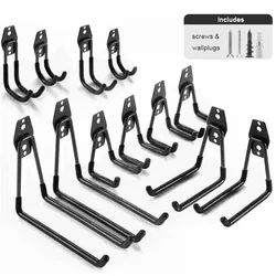 Heavy Duty Utility Balcony Hook Wall Mounted Storage Tool Hanger Ladder Hook Household Plastic Dipping Garage Hooks