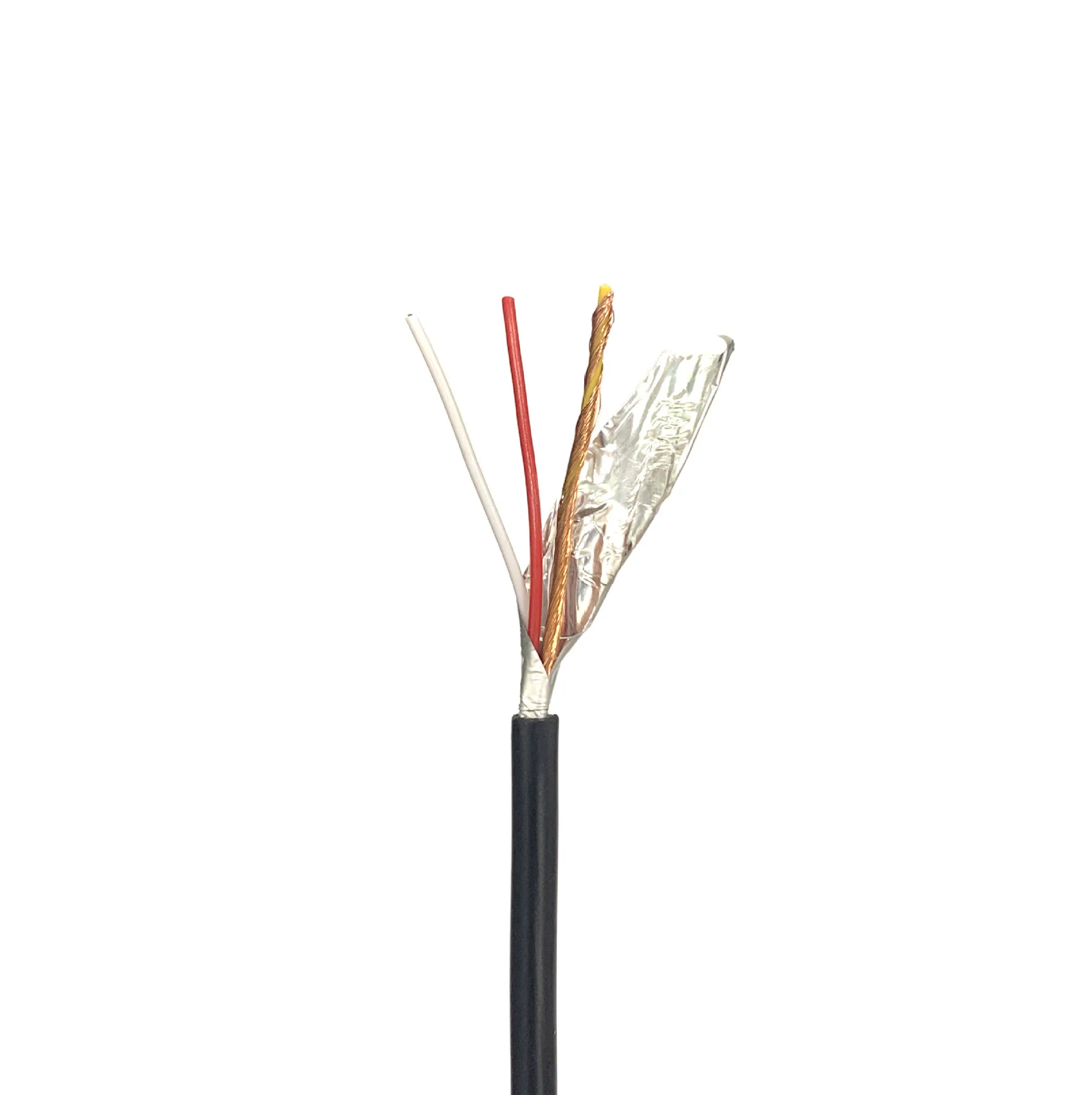 UL2547 черный 20awg 24awg 26awg 3 Core 4 жильный экранированный провод рулон ПВХ изоляцией 2547 аудио сердечник из луженой меди сигнал USB кабель для передачи