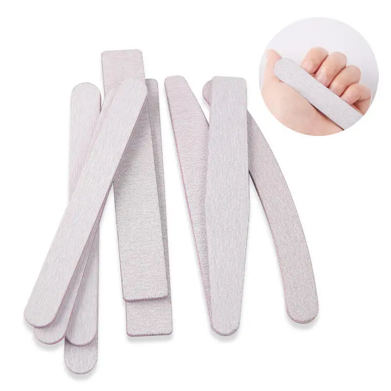 Wholesale Custom Printed Private Label Nail Salon Manicure Tools Nail File with Double Side Zebra Emery Buffer