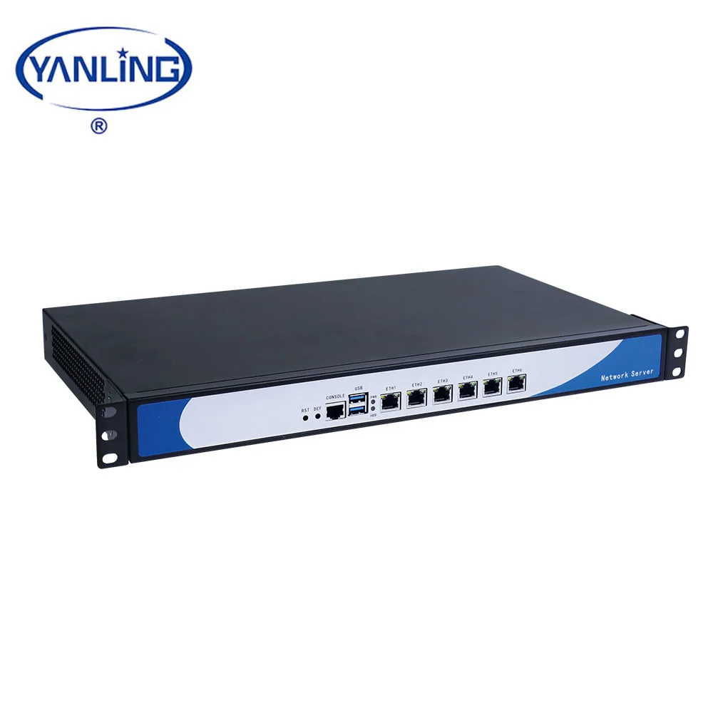 1U стойки VPN сервер брандмауэра шасси Skylake 3855U двухъядерный мини ПК Поддержка M.2 слот AES-NI