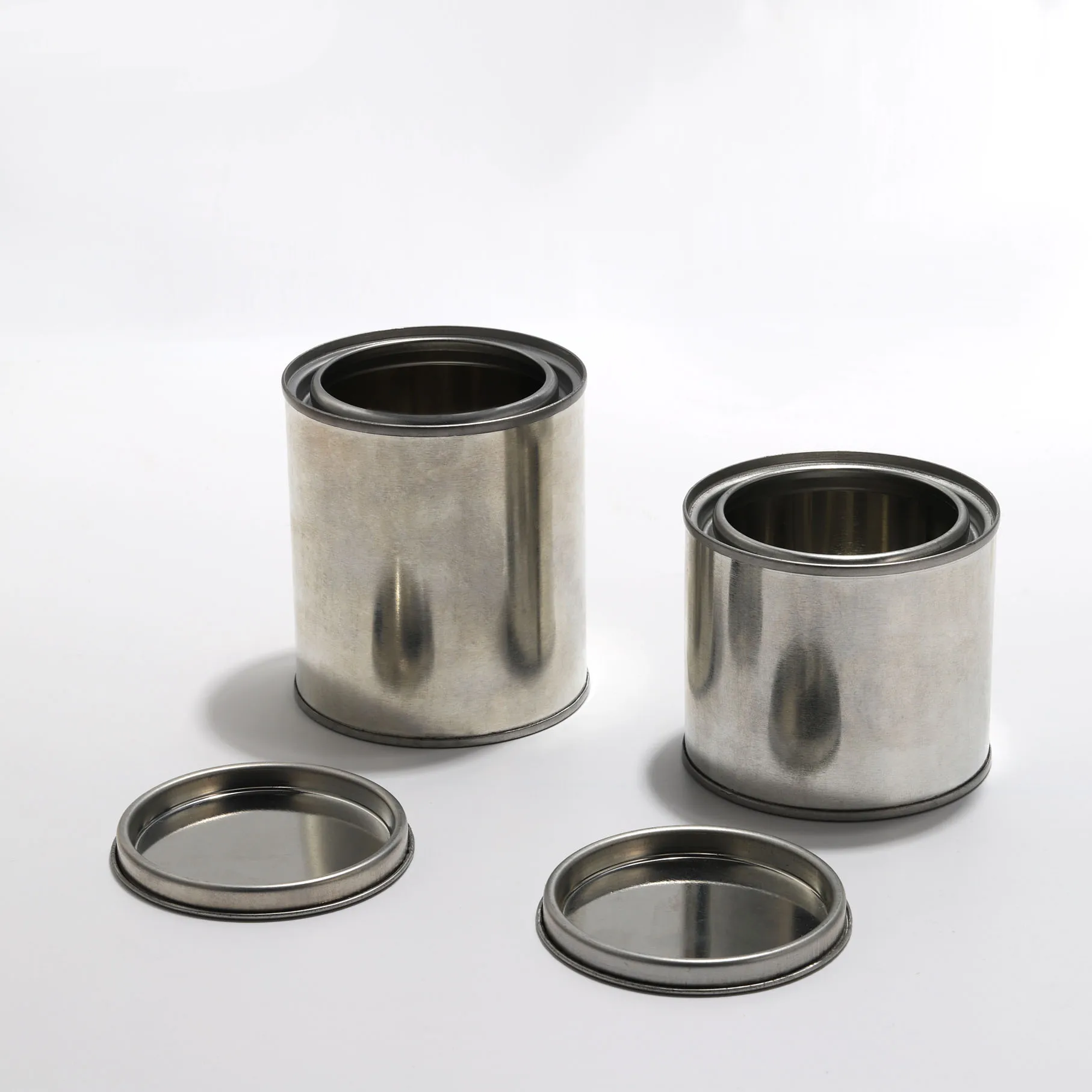 OEM ODM 370ml Empty Round Tin Can for Paint Packaging with Tight Triple Lid 3.7kgs Chemical Oil Metal Can