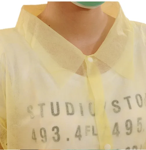 
Нетканая одежда одноразовая рабочая одежда одноразовые лабораторные пальто и куртки безопасности 