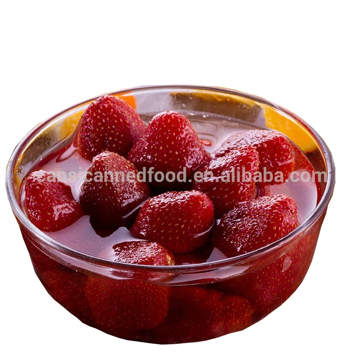 Canned Fruit Famous Brand Zhenxin Bulk Canned Strawberries in Syrup Canned Strawberry