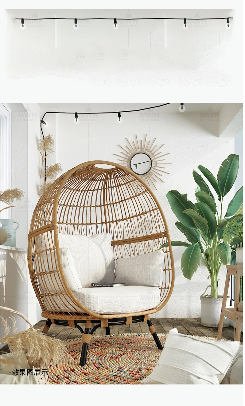 Wicker Swing Chairs egg relax wicker chair