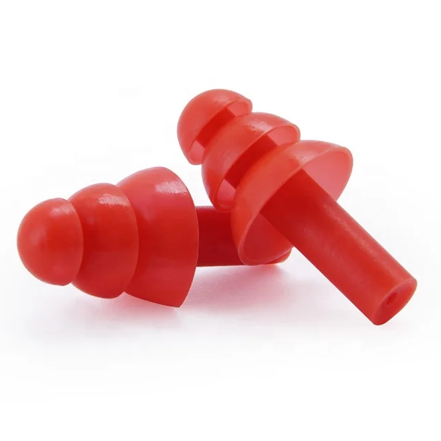 Reusable Silicone Ear Plugs Waterproof Noise Reduction Earplugs for Swimming