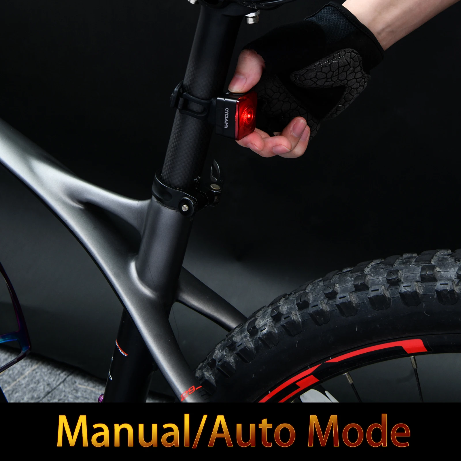 CYCLAMI MTB & Road Bike Safety Warning Light - Intelligent Brake Sensor Rear Light