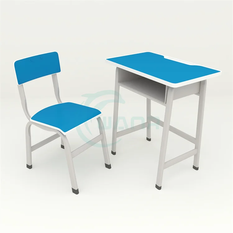 Cheap and good-looking single-seater student desks and chairs school furniture