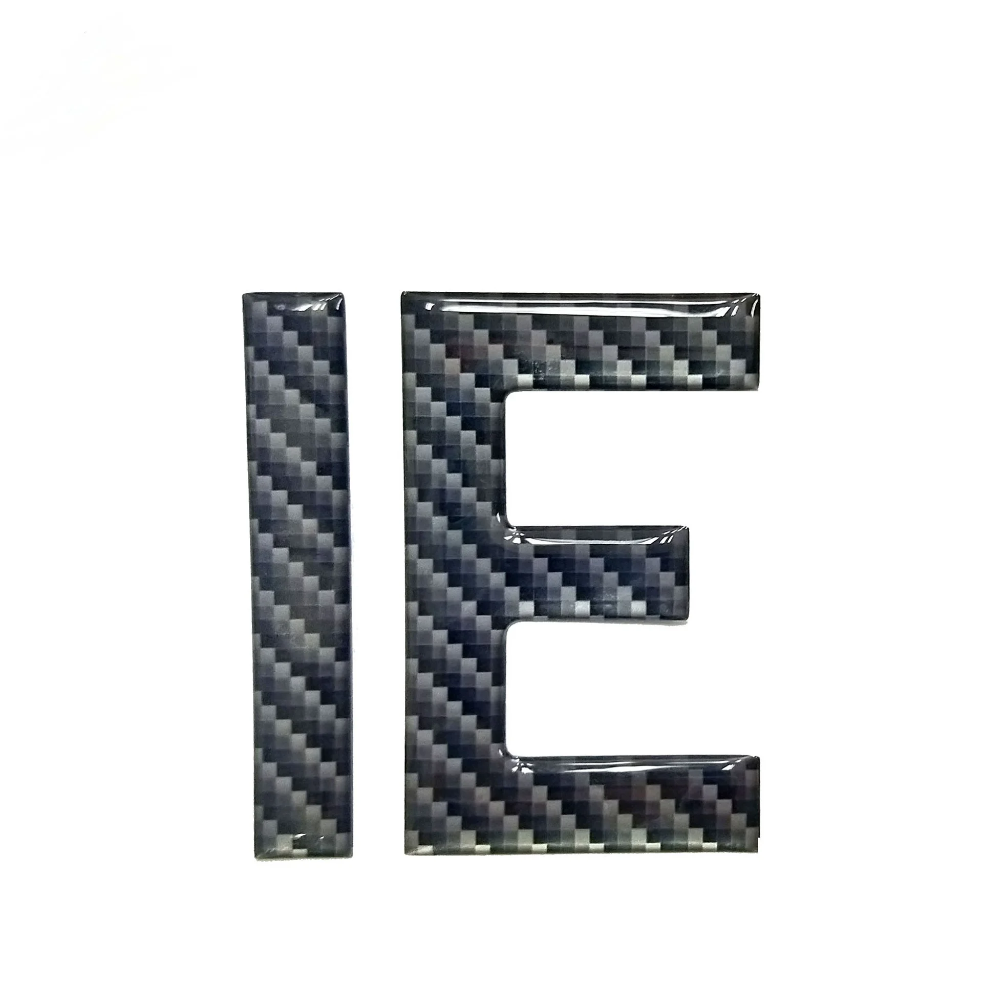 Черные эпоксидные наклейки с буквами алфавита на заказ/декоративные наклейки из углеродного волокна для автомобиля