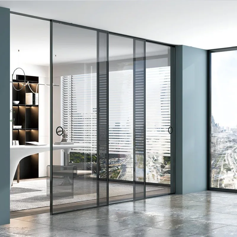 Hot sales factory Supply custom glass doors for interior house Aluminum Alloy Door