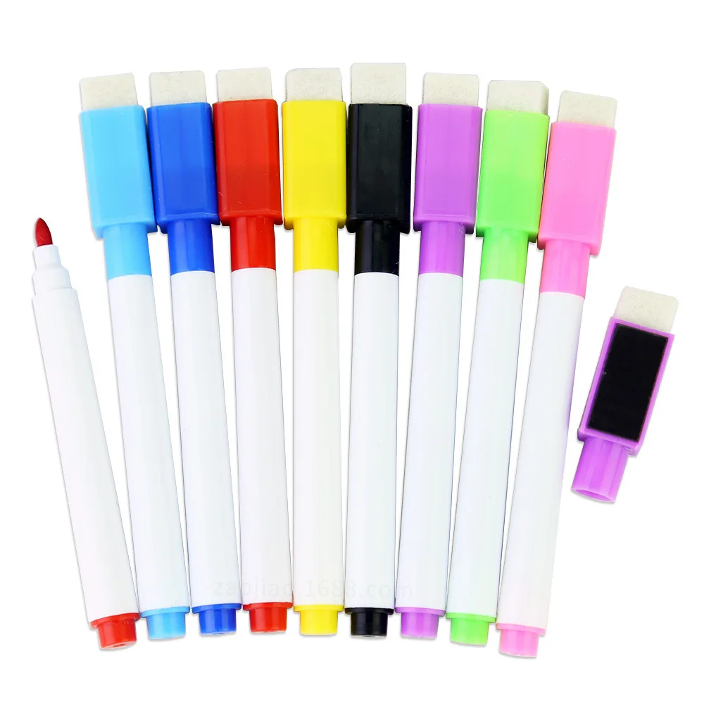 Cheap Cost Mini magnetic custom white board dry wipe erasable multi-color marker pen Wholesales
