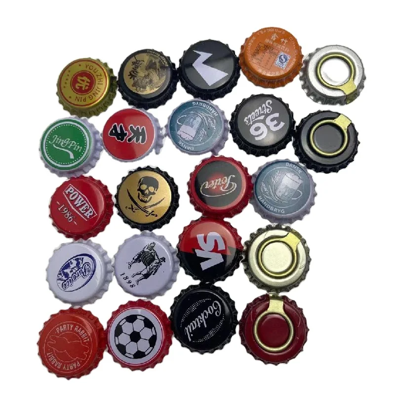Shanghai Linlang beer bottle crown caps/cheap beer bottles cap with customized logos 26mm