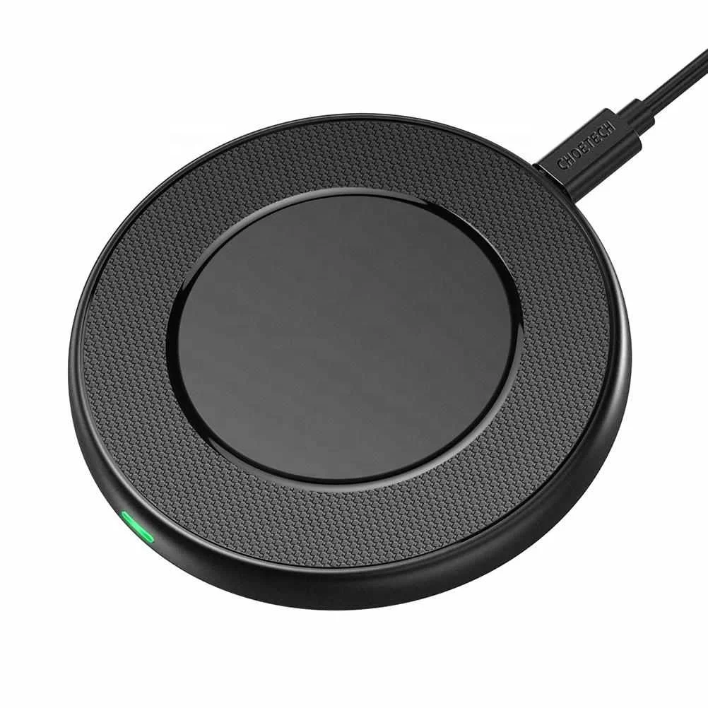 CHOETECH Safety Charging Stable Design 15W Qi Fast Wireless Charger Slim Chargeing Pad