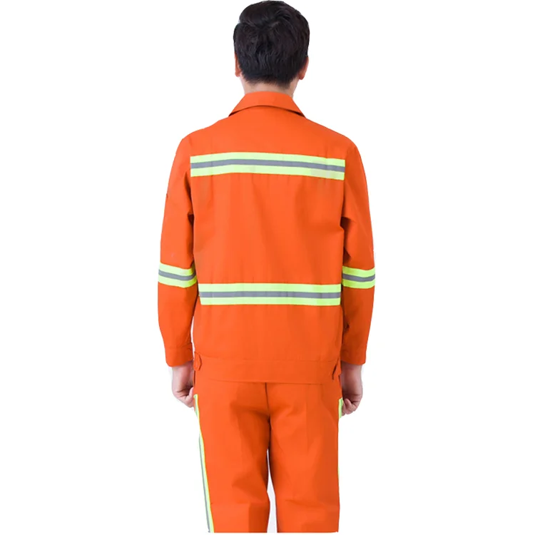 Wholesale Industrial Two Pieces Reflective Conti Suit safety Overall Workwear Coverall for Factory Workers