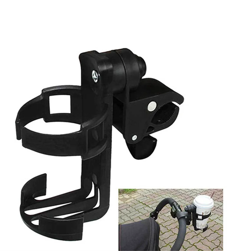 Factory Wholesale Cheap Baby Stroller Cup Holder Adjustable 360 Rotatable Milk Bottle Rack Bike Holder Baby Stroller Accessories