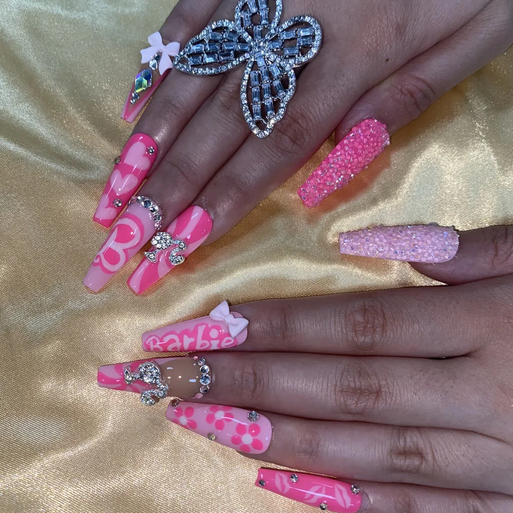 Nail supplier High Quality Free shipping Acrylic material Handmade False Nails Press On Nails