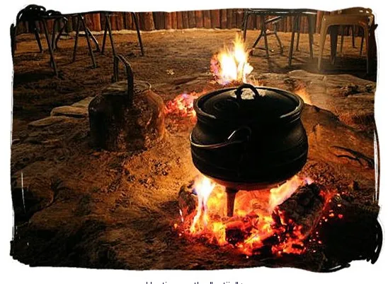 
The traditional size 1/4 to size 30 seasoned or wax coated cast iron three legged Africa/Botswana potjie pot / cauldron 