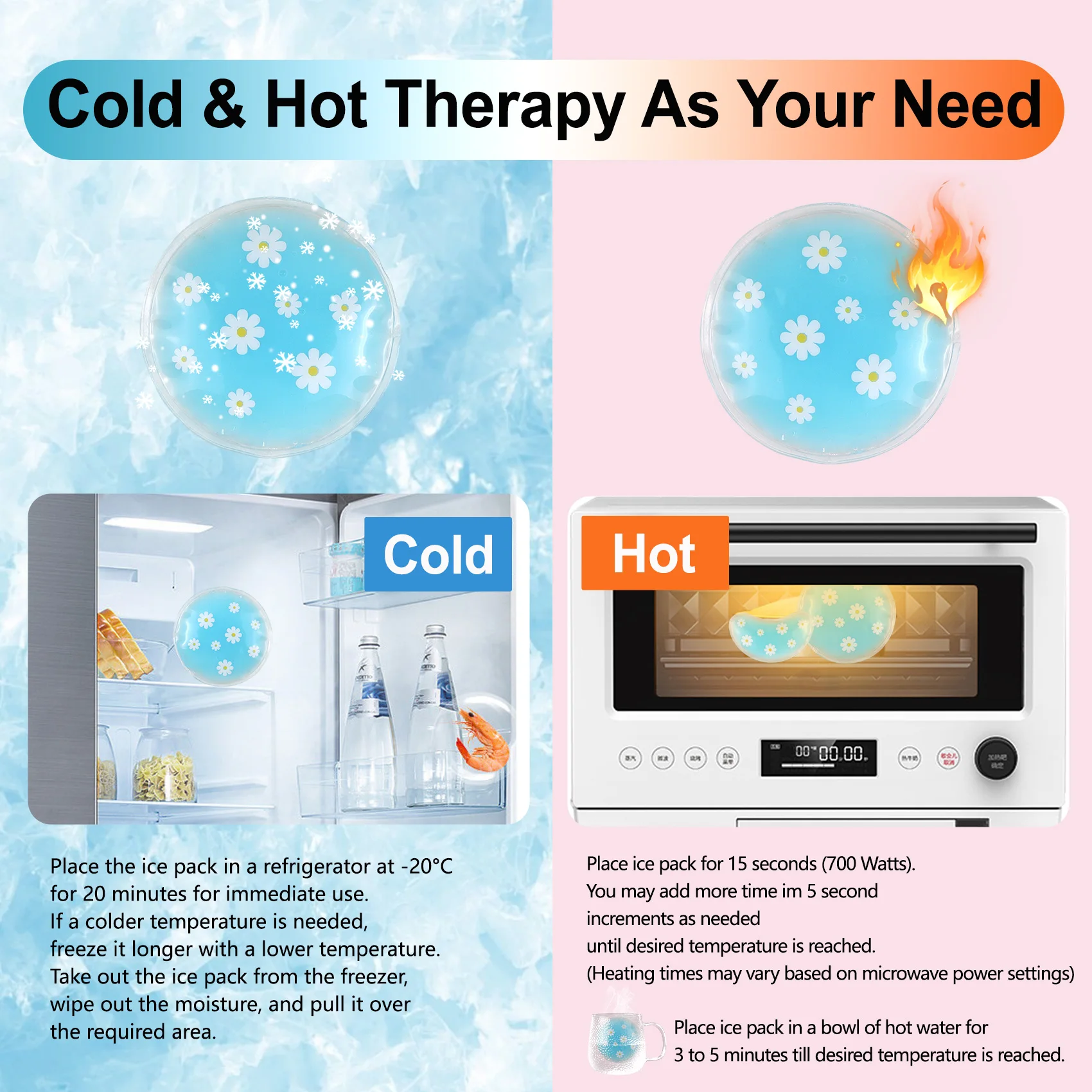 Reusable Gel Eye Ice Pack, Cooling Eye Pad for Eye Strain,Eye Swelling