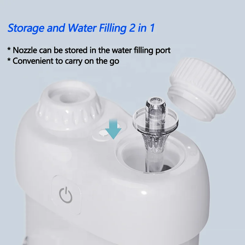 Portable Mini Travel Water Flosser IPX7 Waterproof Tooth Cleaner Rechargeable Water Oral Irrigator