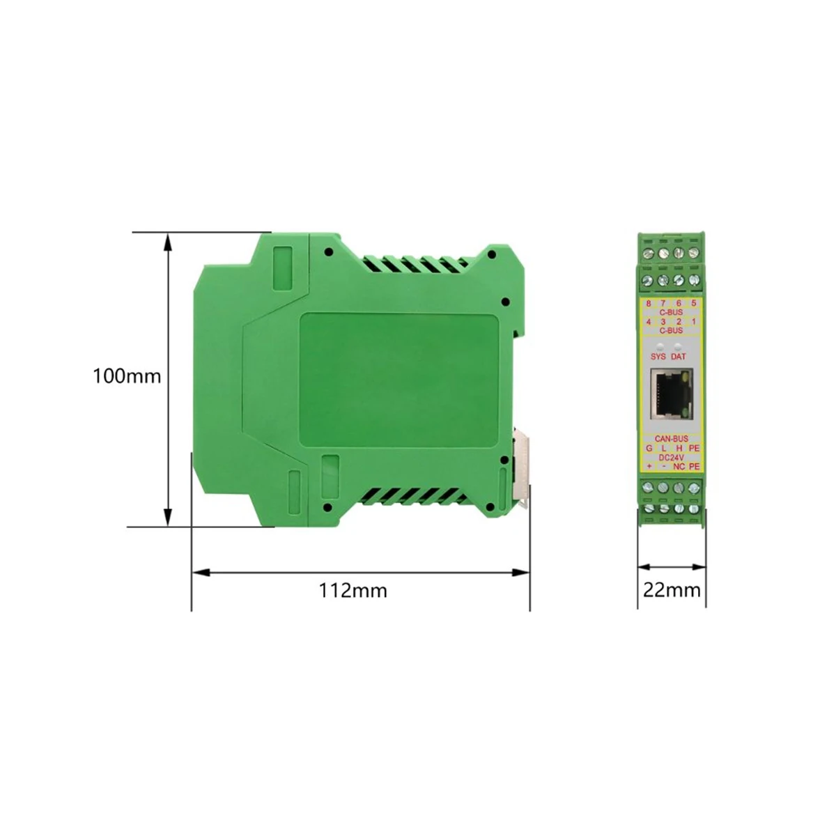 CANbus к Tcp Ethernet CAN Modbus преобразователь промышленного класса шлюзовой адаптер
