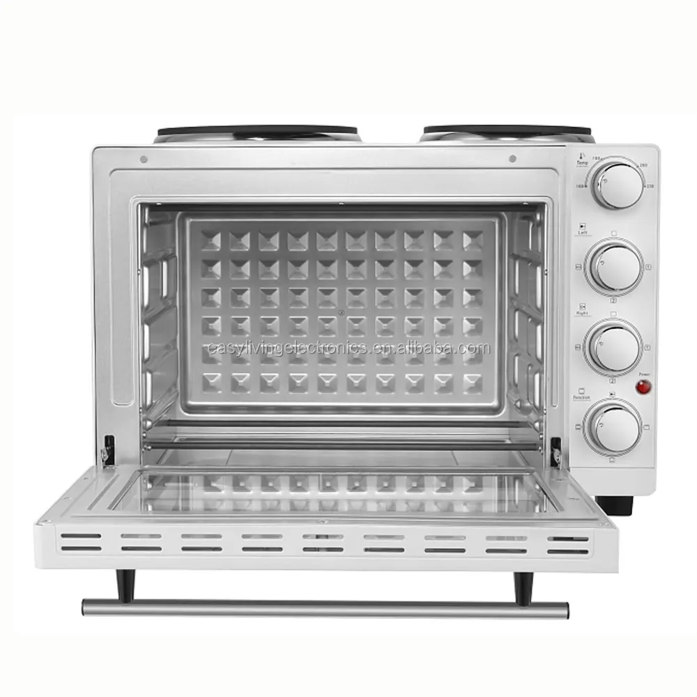 30L Multi-function kitchen Pizza Toaster Electric Oven with hotplate for home use