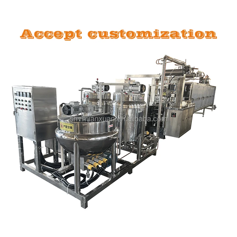 Depositing Machinery Automatic Soft Bar Giant Sour Worms Gummie Yummy Gummy Candy Making Machine