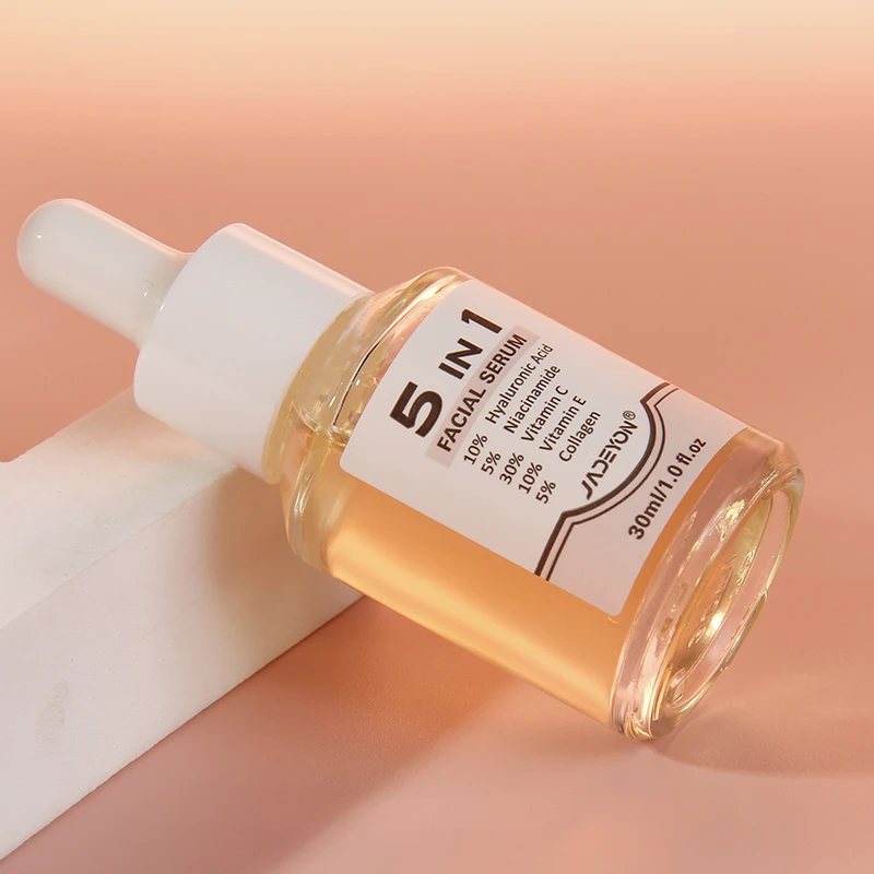 5-в-1 антивозрастная Сыворотка для лица гиалуроновая кислота Ниацинамид витамин Е С отбеливание уход за кожей повышения гидратации