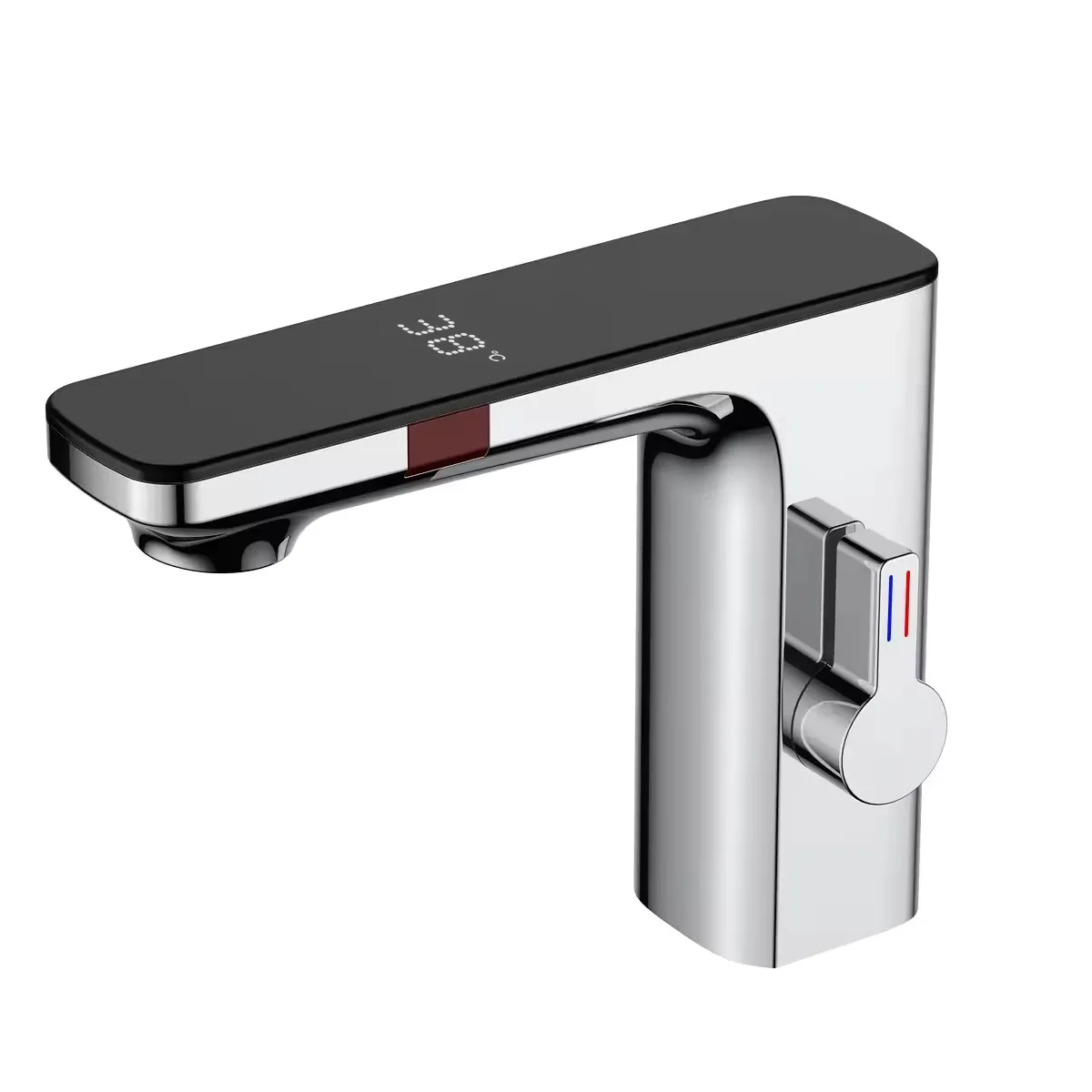 Bathroom Black Brass Basin Faucets Temperature Sink Basin Tap Sensor Mixer Touchless Basin Touch Faucet Sensor Water Tap