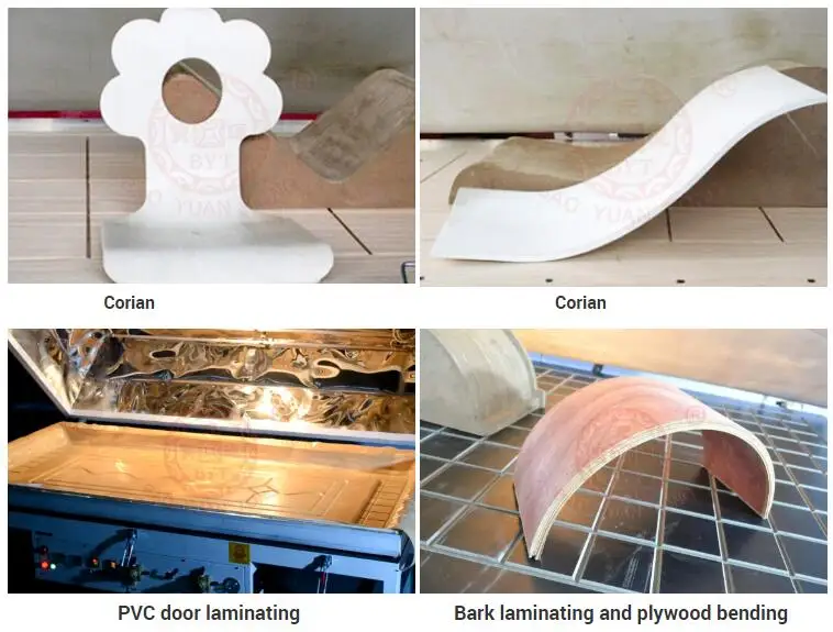 BYTCNC solid surface laminate Silicone Membrane heat 3D vacuum heat press machine