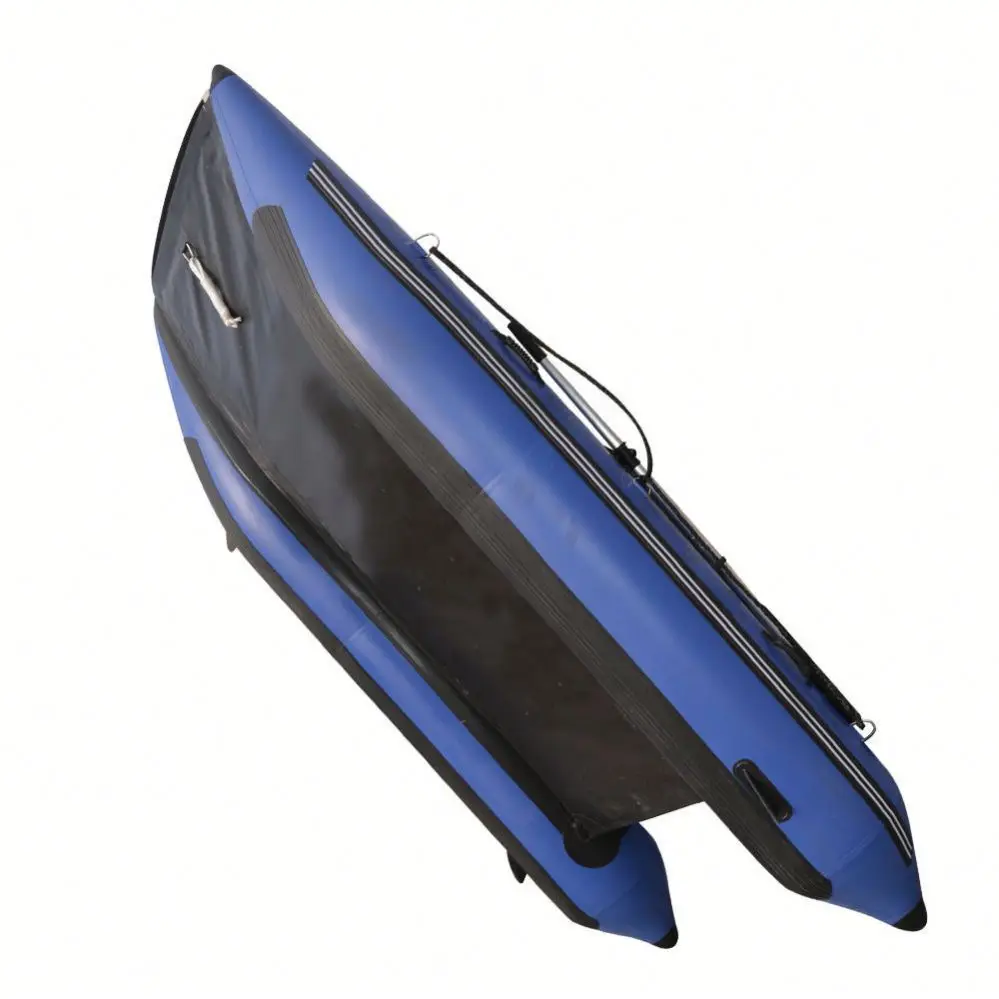 Inflatable boat with catamaran hull dinghy custom 12ft 15ft inflatable sport catamaran boat