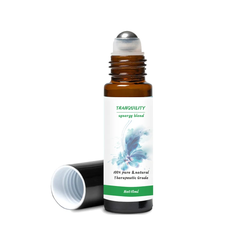 natural spa massage aroma diffuser Tranquility calm aromatherapy blend essential oil roller calming oil for anxiety