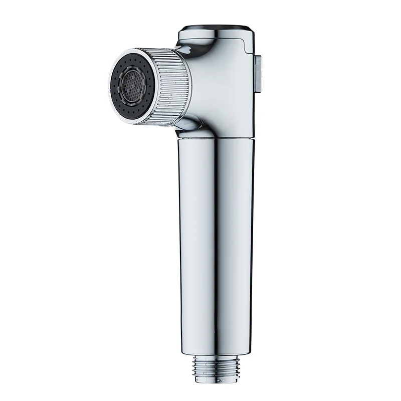 ABS chrome high pressure water saving adjustable water flow on/off switch handheld bidet sprayer