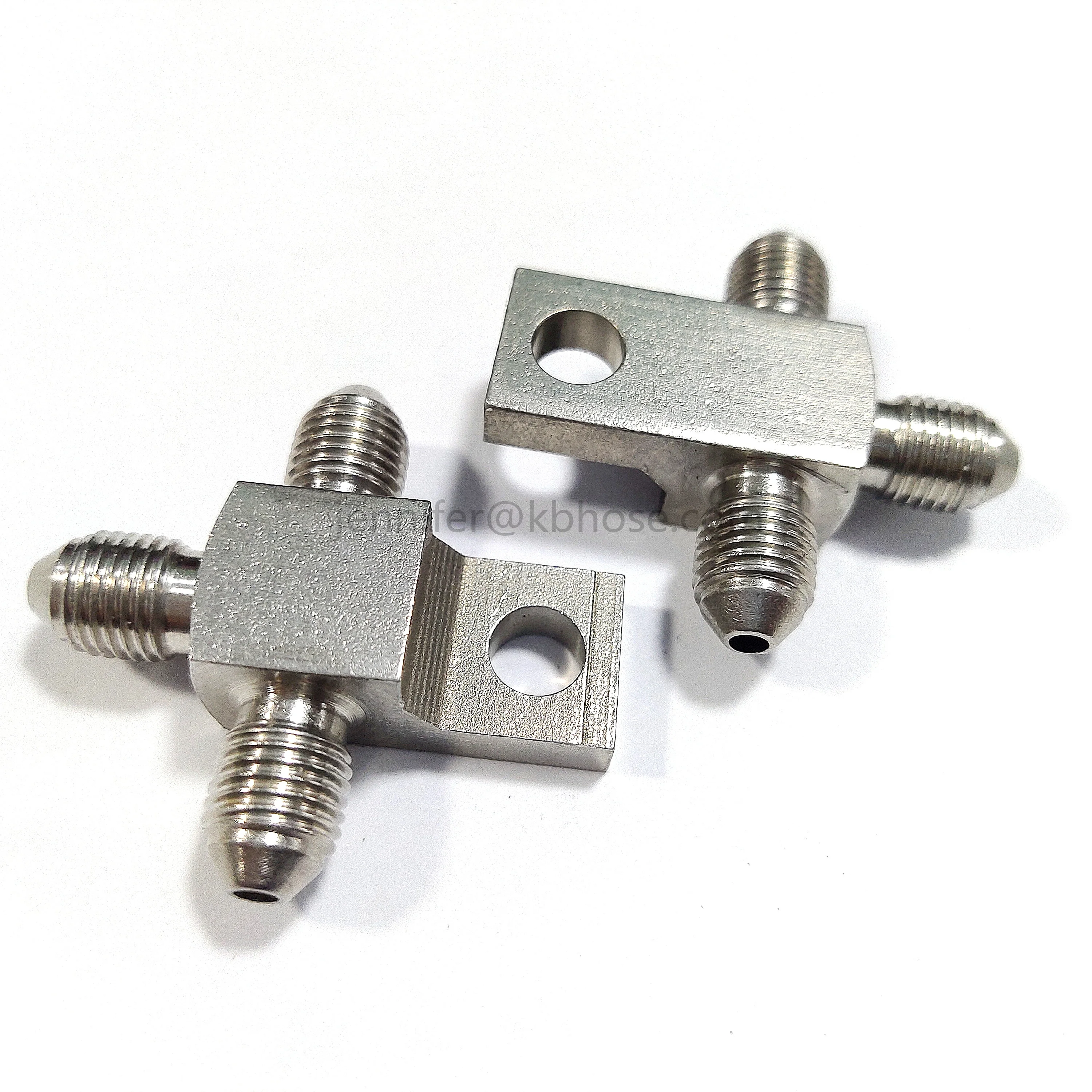 an3 3an an-3 motorcycle atv hydraulic brake line hose stainless steel splits tee three 3 way tee connector joint fitting kits