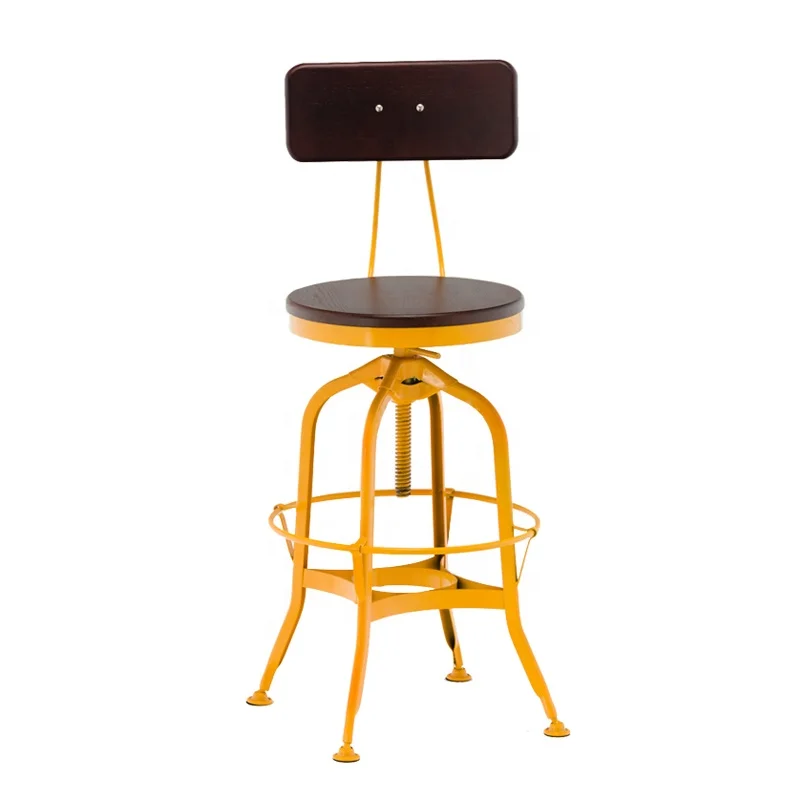 Промышленная мебель в скандинавском стиле, стальной стул Толедо, барный стул Benwood