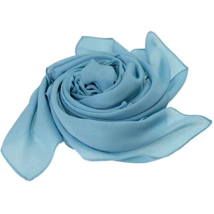 Модный шикарный хиджаб из креп-шифона