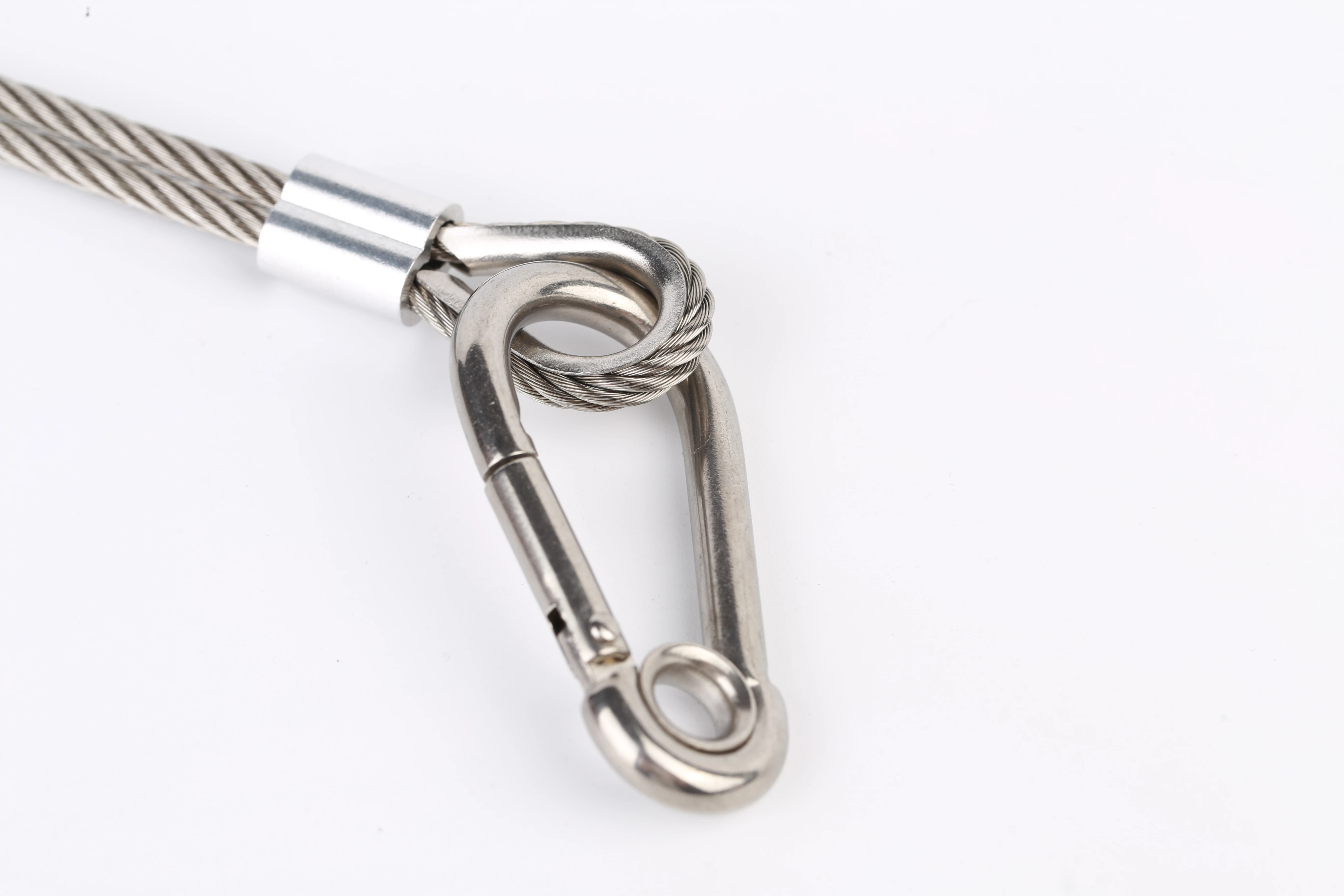 Rigging Hardware Hooks Stainless Steel Snap Hook Carbine Hook with Eyelet