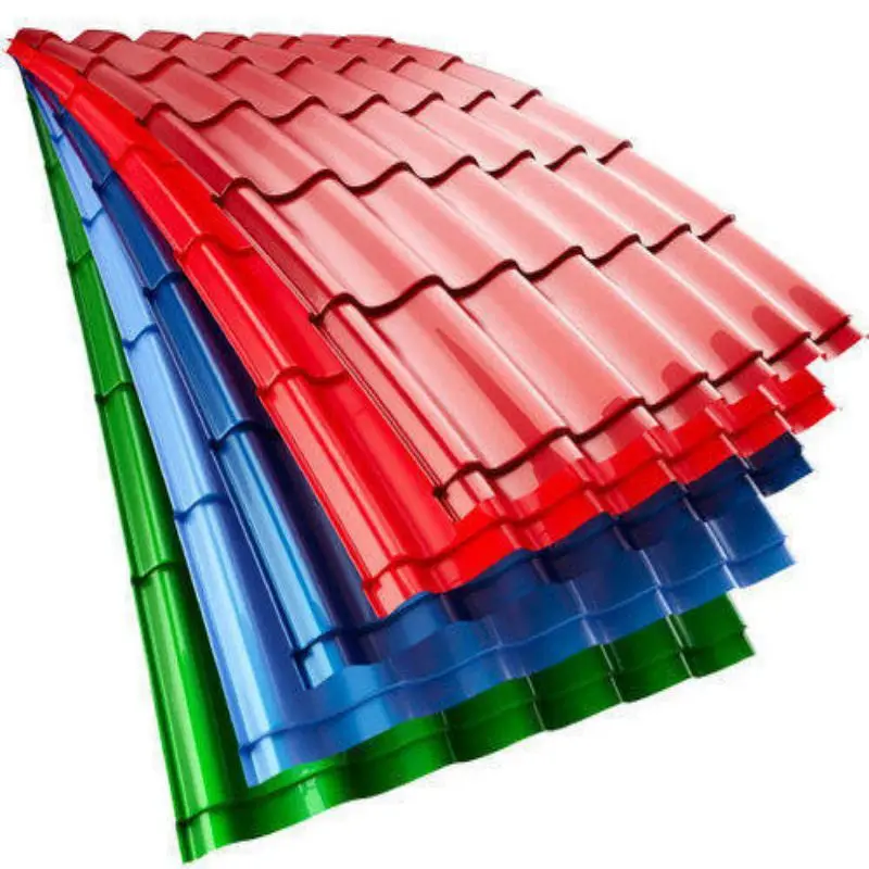 Factory direct sale ASTM PPGI Sheet Color Coated Prepainted Zinc Roof Material Corrugated for Roof Tiles