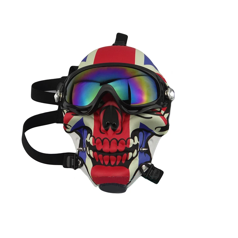 
2021 skull head foreign trade hot sale new cool style hookah mask smoke gun smoking set 