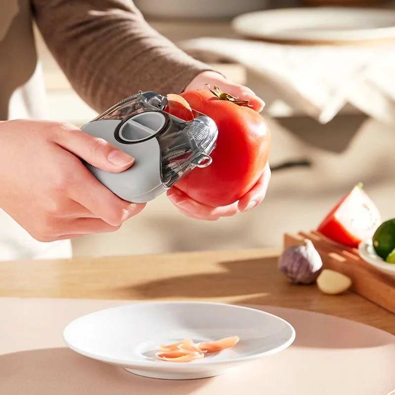 3 in 1 Multifunctional Rotary Vegetable Peeler Carrot Veggie Kitchen Tool for Peeling and Slicing Fruits peeler