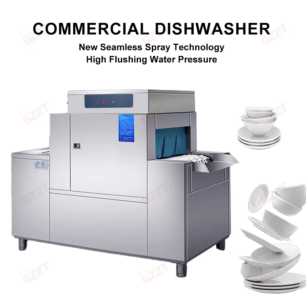 Commercial Multi-functional Conveyor belt Dishwasher Industrial Dish Washing Machine Smart separation wash Dishwasher Machine