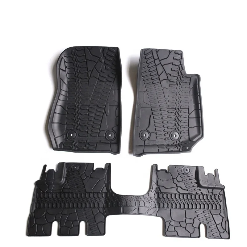 Gobison Sell Like Hot Cakes Foot Mats For Jeep Wrangler JK 2014-2017 Foot Mats