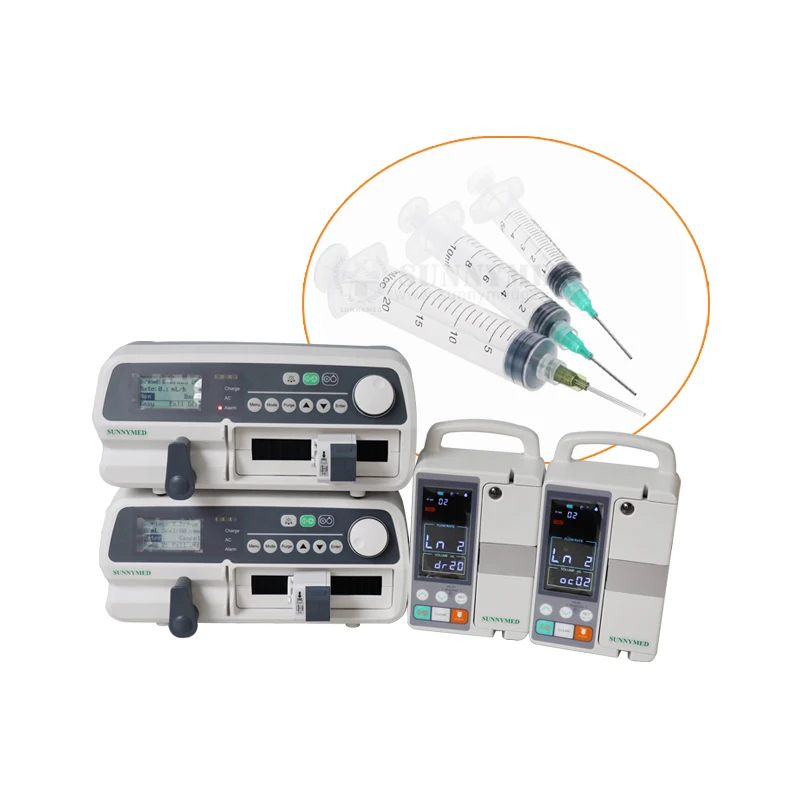 Sy-G079-2 Clinic Syringe Pump Time Based Infusion Portable Syringe Pump for Hospital