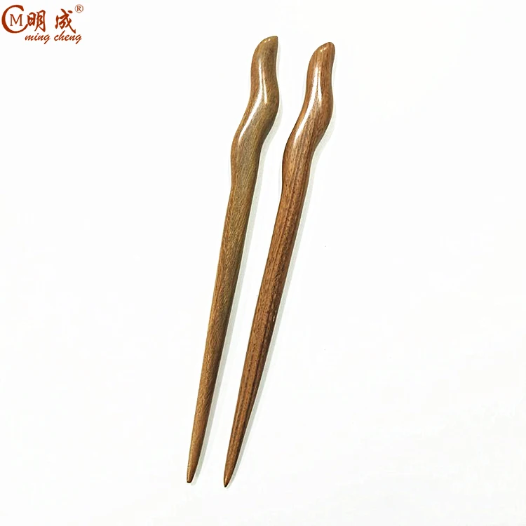 Mengcheng 17-18cm retro sandalwood Japanese hair stick