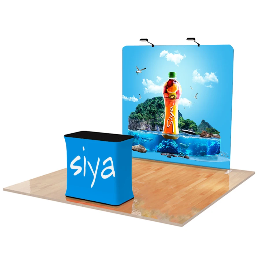 8 Футов Портативный прямой Стенд дисплея с тканевой подставкой