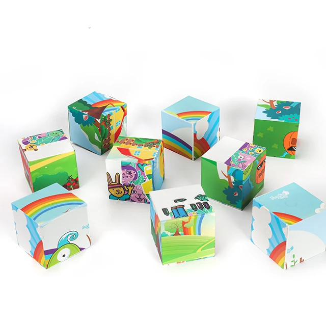 
Customized Paper Magnetic Magic Cube Puzzle DIY Intelligence Toy 