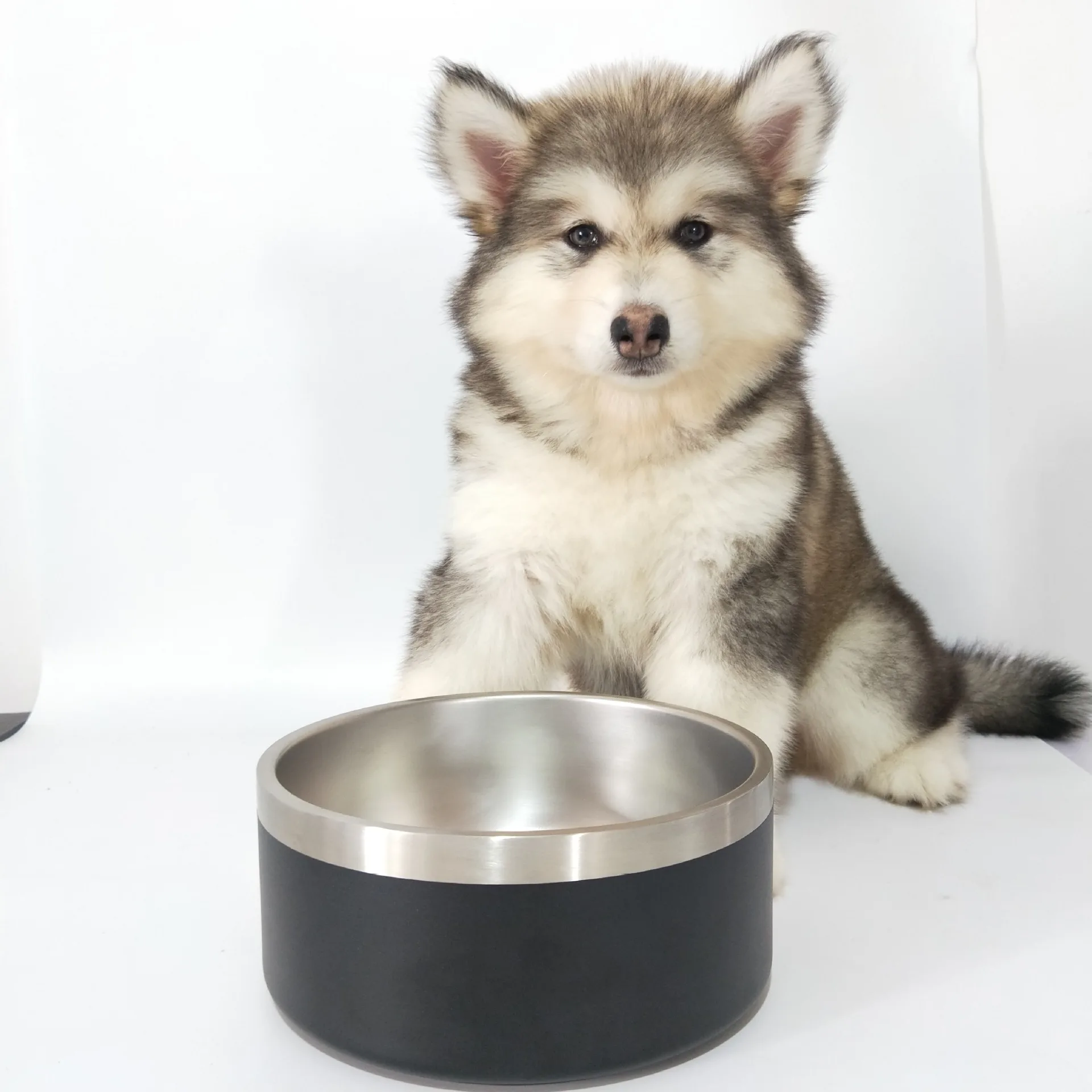 32 унций 64oz противоскользящие кормушка для домашних животных кота Переводные чаша Премиум 304 из нержавеющей стали миски собак
